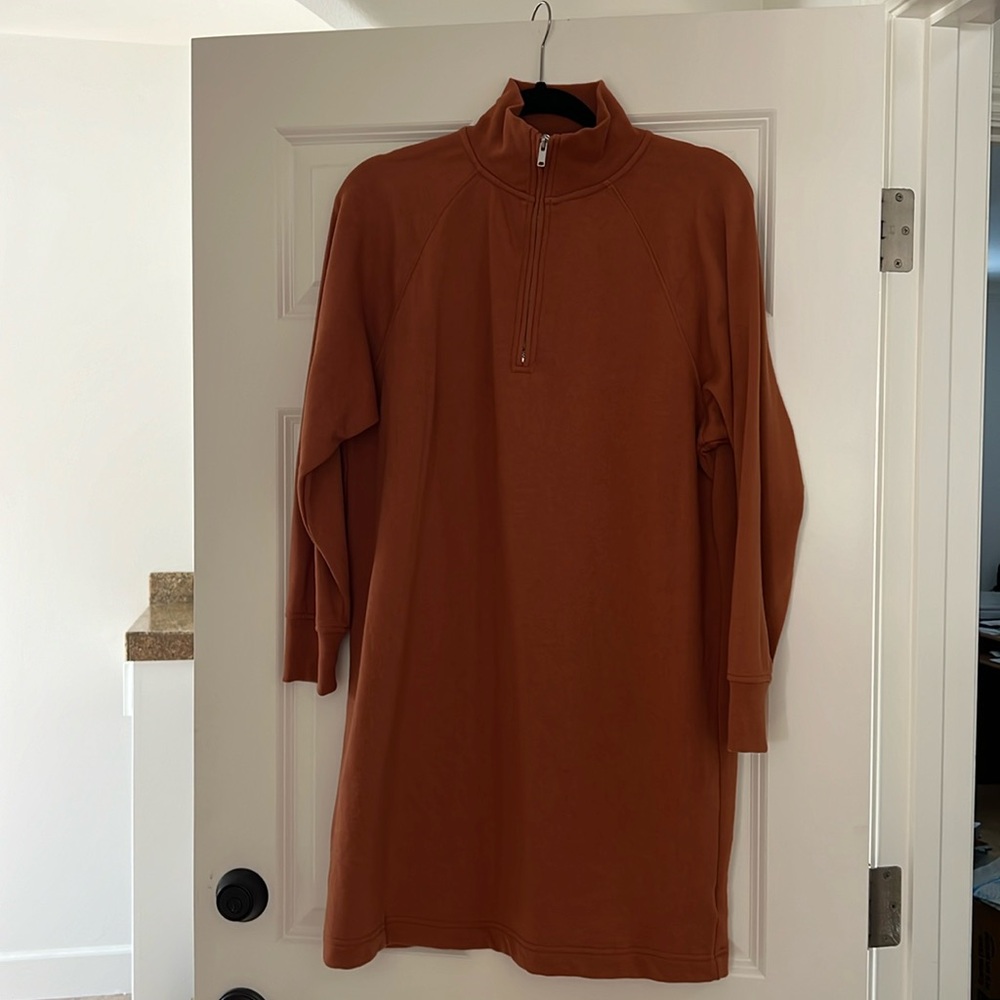 Cute GAP rust colored heavy sweat shirt dress